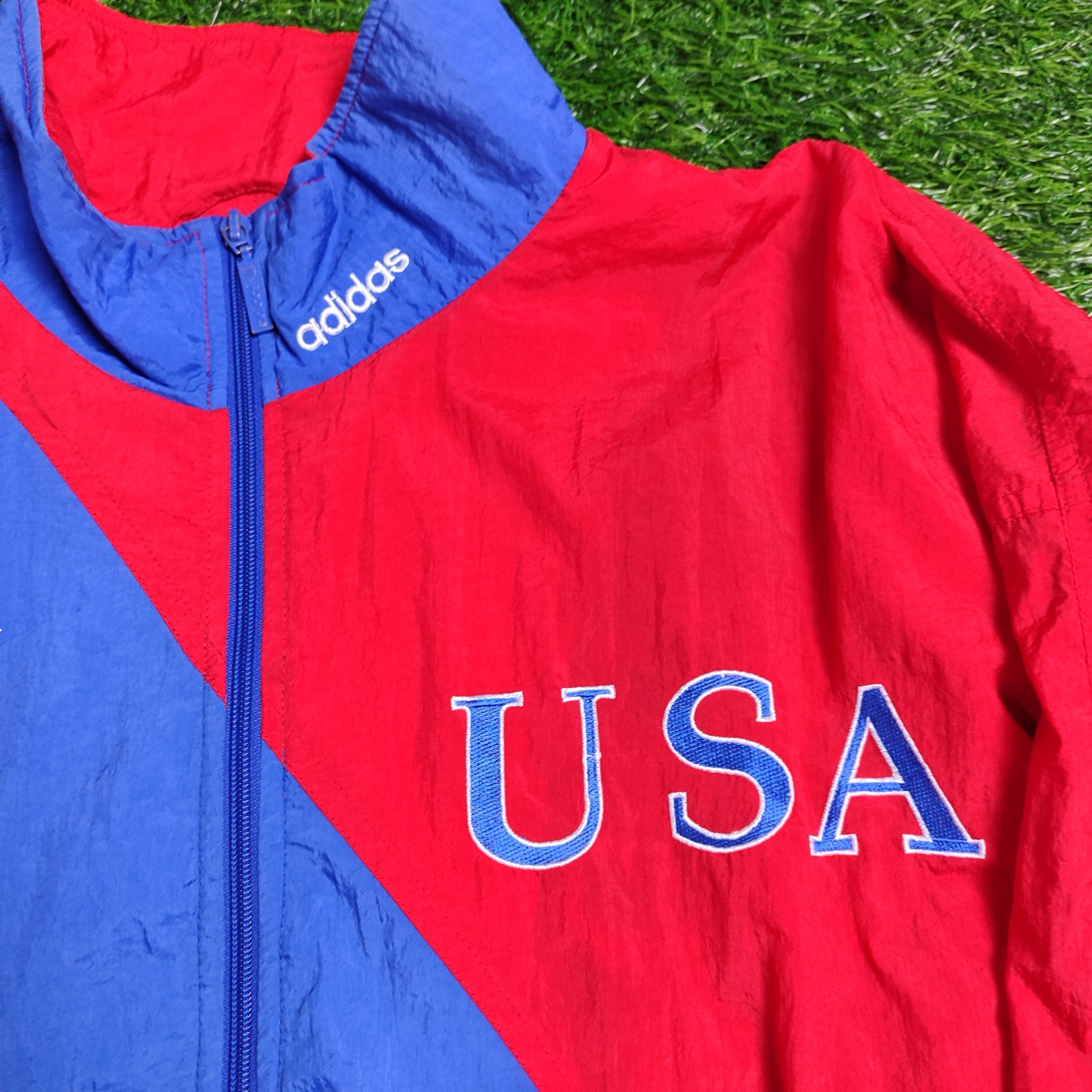 Adidas Adidas Vintage Windbreaker USA 1992 Soccer Jacket Size US XL / EU 56 / 4 - 4 Thumbnail