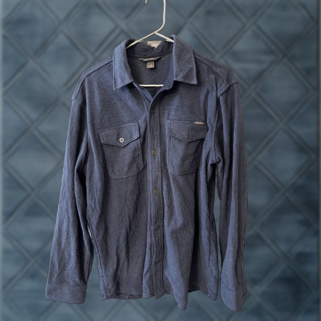 Eddie Bauer Eddie Bauer Fleece Button-Up Shirt Men’s Size Medium Blue Solid Shirt Mens M Blue Eddie Bauer Button-Up Fleece Size US M / EU 48-50 / 2 - 1 Thumbnail