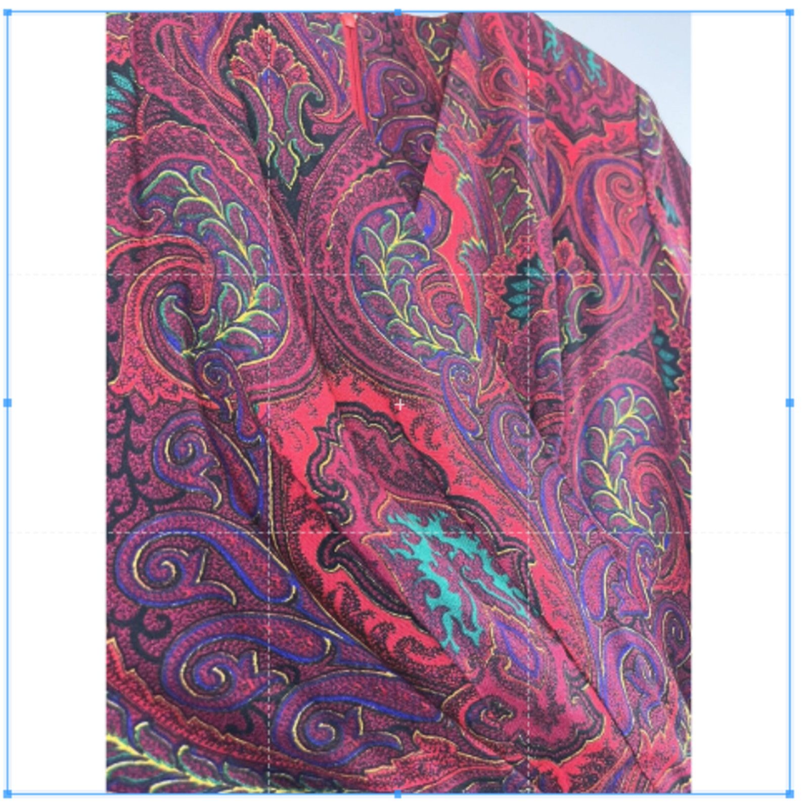 Melissa Women's Vintage Red Paisley Melissa Wrap Dress 8 Size M / US 6-8 / IT 42-44 - 3 Thumbnail
