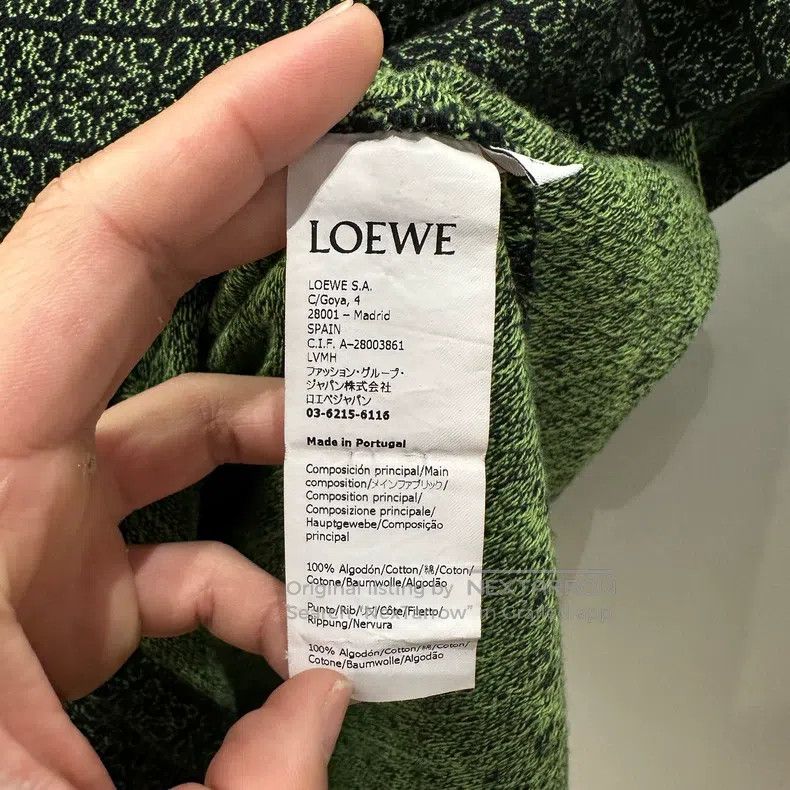 Loewe Loewe Logo Printed Long Sleeve Polo Shirt Size XS / US 0-2 / IT 36-38 - 4 Thumbnail