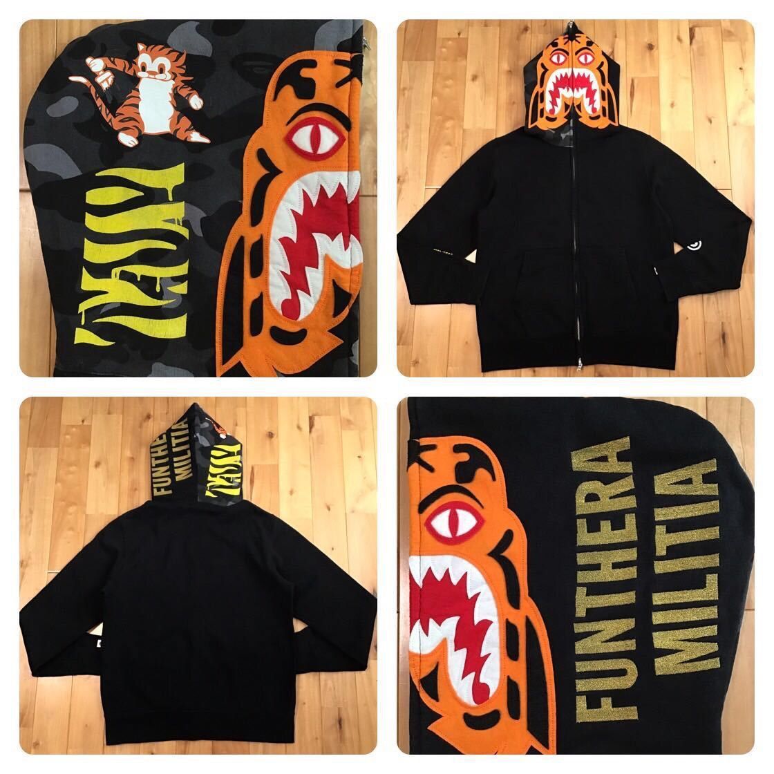 Bape × Nigo Black camo BAPE Tiger full zip hoodie a bathing ape NIGO Size US M / EU 48-50 / 2 - 1 Thumbnail