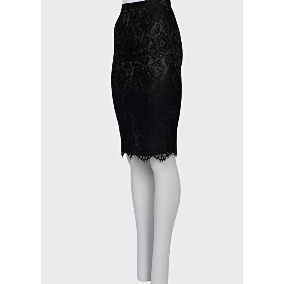 Dolce & Gabbana Dolce & Gabbana Black Lace Skirt Sz.XXS Size 25" / US 0 / IT 36 - 2 Thumbnail