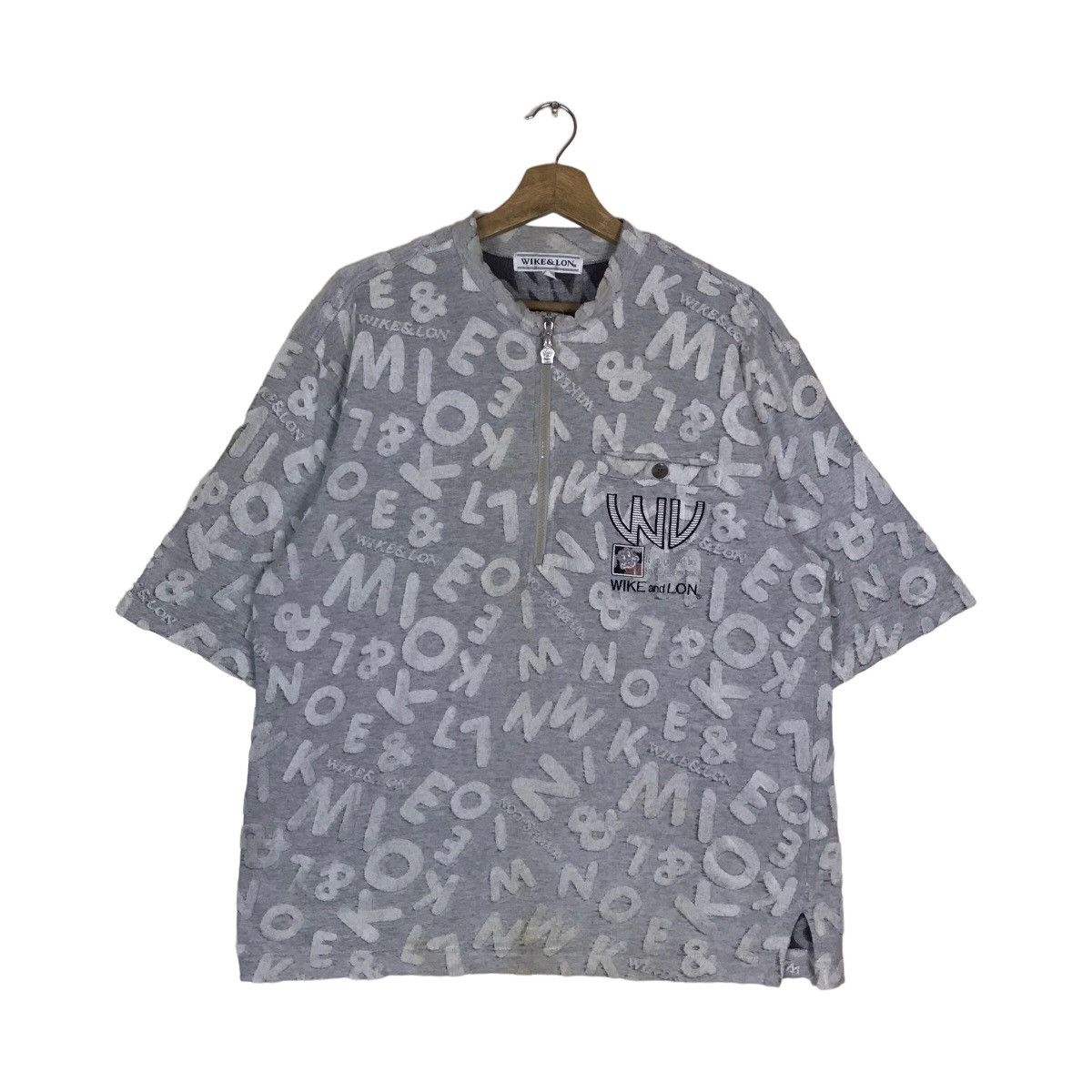 Vintage Vintage Wike and Lon Alloverprint Half Zip Shirt Size US L / EU 52-54 / 3 - 1 Thumbnail