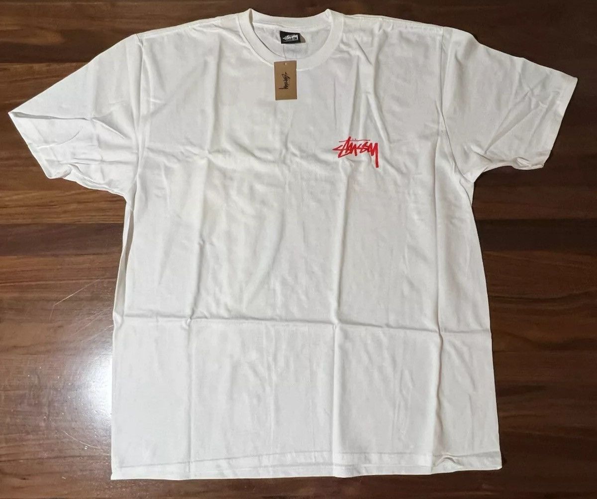 Stussy STÜSSY © 2023 SKATE TOUGH TEE WHITE COTTON T-SHIRT SIZE XL