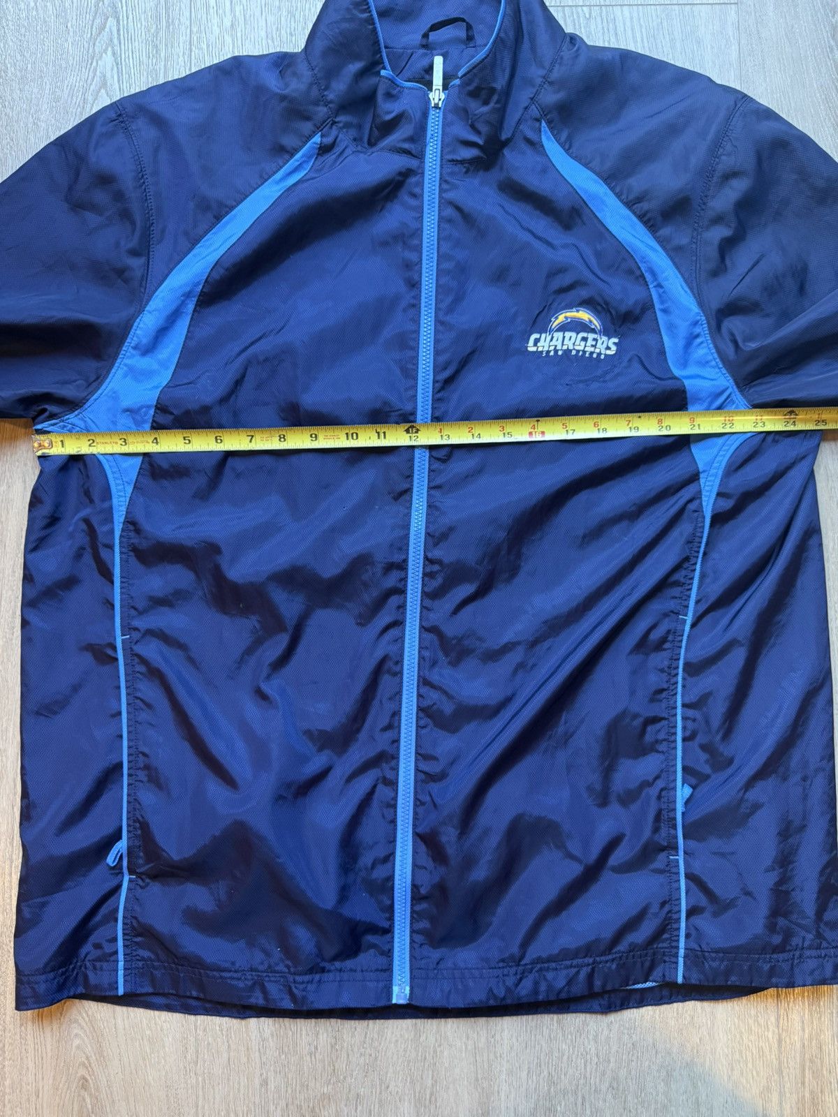 NFL Vintage NFL San Diego Chargers navy blue windbreaker jacket Size US XL / EU 56 / 4 - 4 Thumbnail