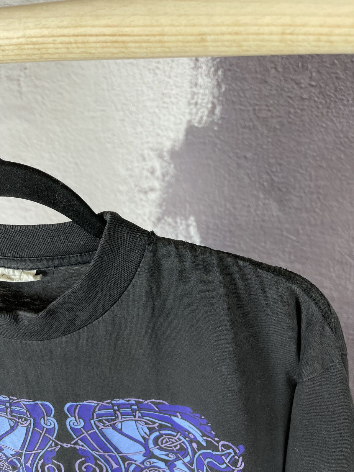 Band Tees Vintage 90s used distressed ornament print band tee shirt Size US M / EU 48-50 / 2 - 6 Thumbnail