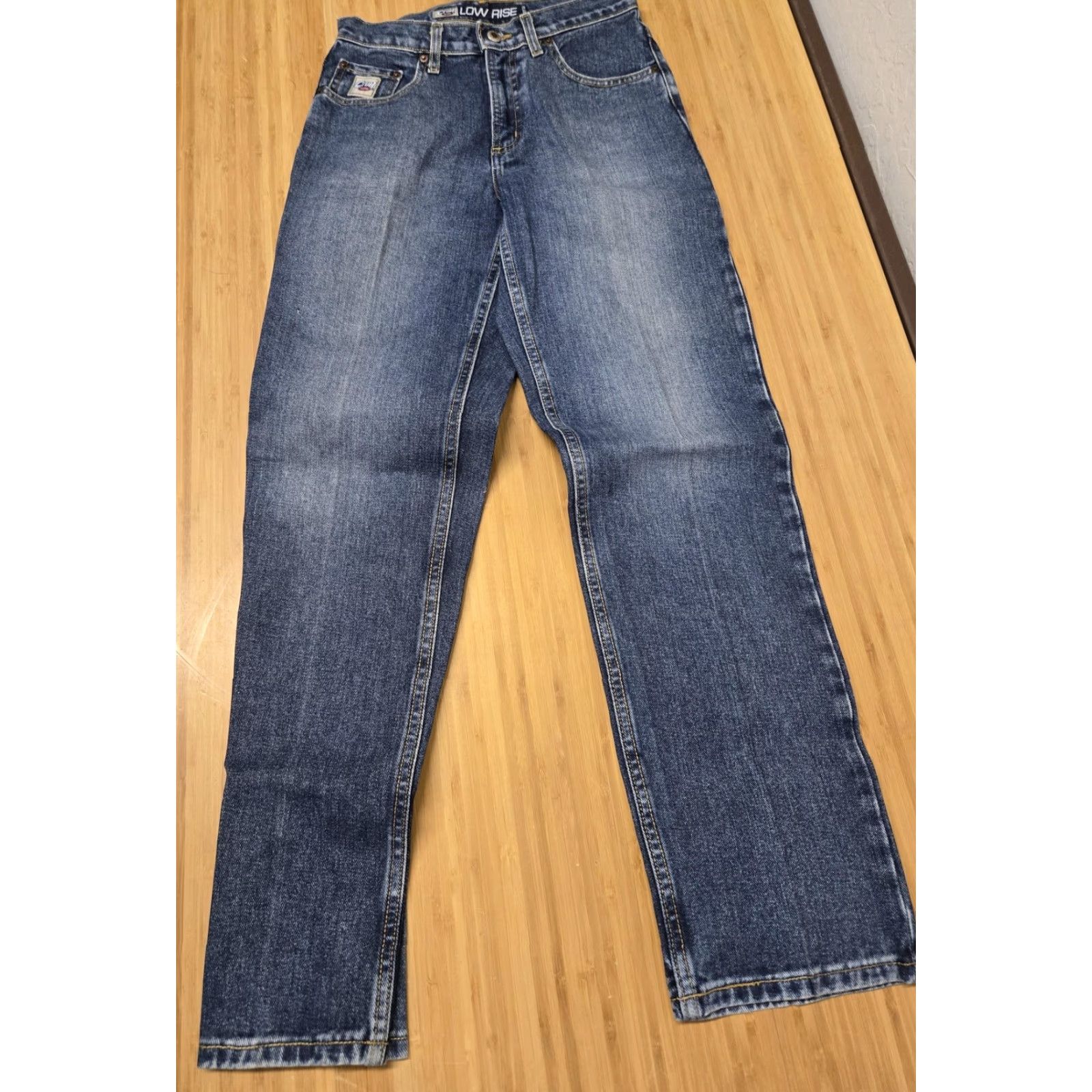 Vintage Cruel Girl Jeans Womens 5 Blue Low Rise Relaxed Bootcut Denim 100% Cotton Medium Wash Jeans Tight Fit? Size 27" / US 4 / IT 40 - 7 Thumbnail