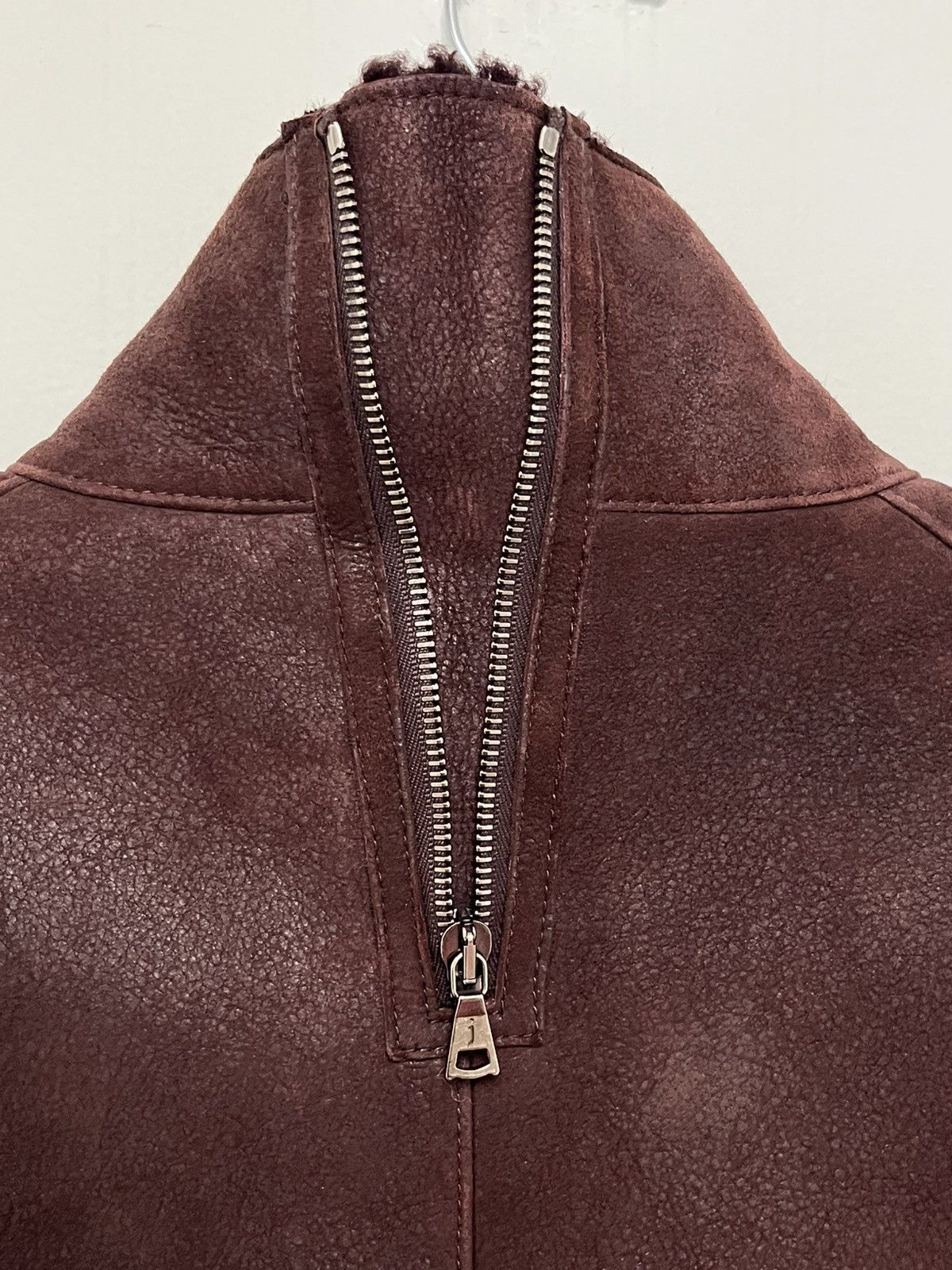 John Varvatos Shearling Moto Backzip jacket. Size EU48 USA38. Size US M / EU 48-50 / 2 - 17 Thumbnail