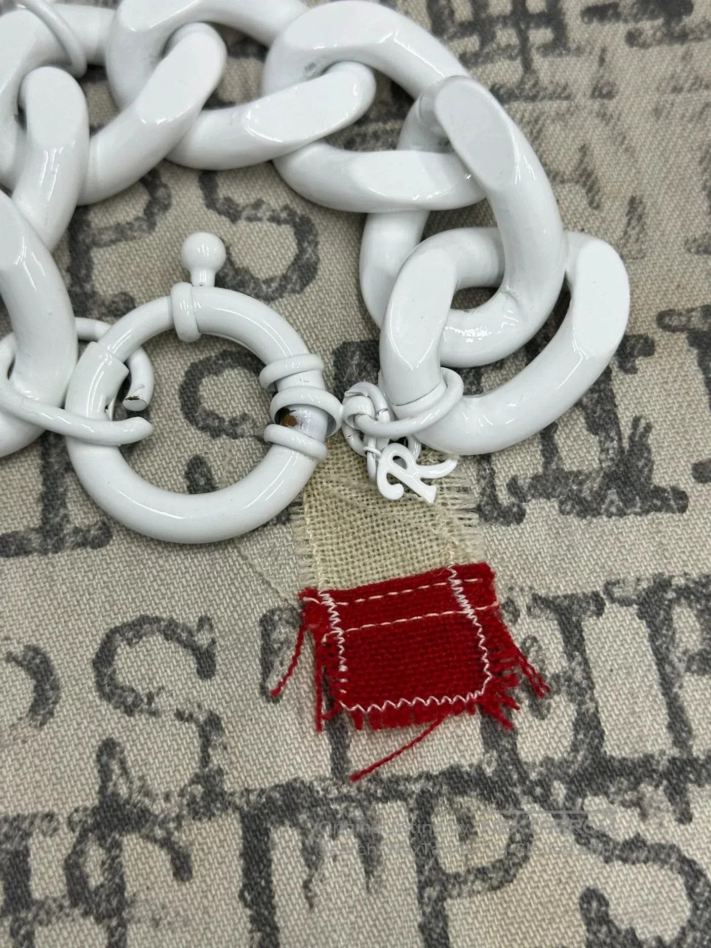 Other Raf Simons White Painted Bracelet. Size ONE SIZE - 2 Thumbnail