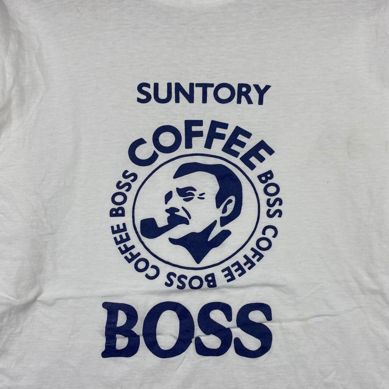 Vintage Vintage 90’ SUNTORY COFFEE BOSS Original Design Tee Shirt Size US M / EU 48-50 / 2 - 3 Thumbnail