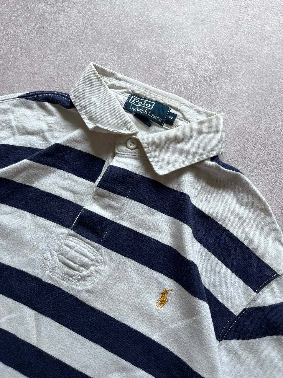 Vintage Vintage Polo Ralph Lauren Striped Rugby Shirt Y2K M Size US M / EU 48-50 / 2 - 3 Thumbnail
