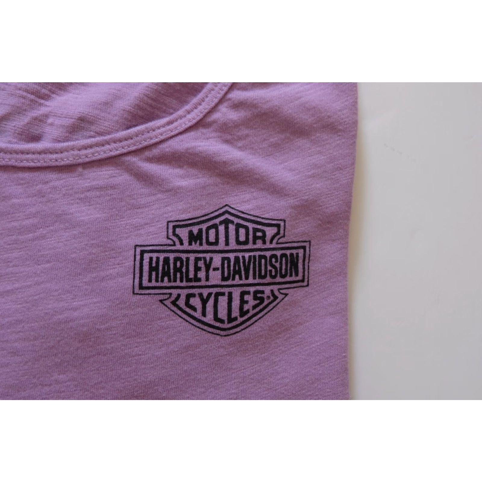 Harley Davidson VINTAGE Harley-Davidson T-Shirt Women’s M Purple Motorcycle Graphic Long Sleeve Shirt Size M / US 6-8 / IT 42-44 - 4 Thumbnail