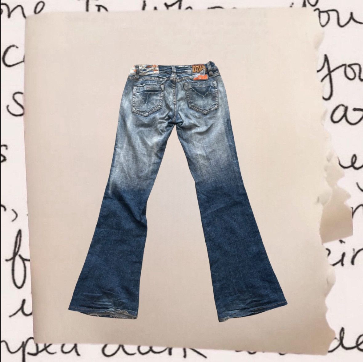 Japanese Brand × Vintage vintage japanese streetbrand acid light wash bootcut jeans Size 28" / US 6 / IT 42 - 3 Thumbnail