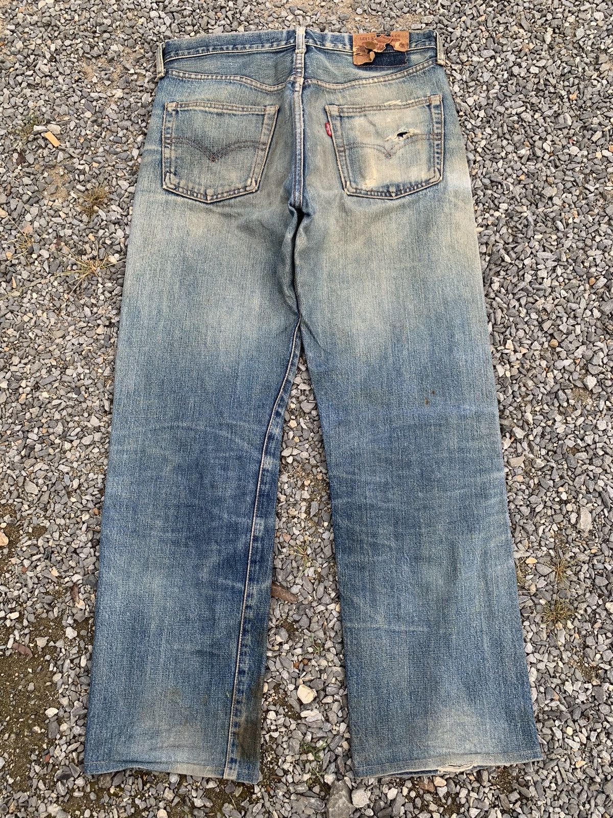 Levi's VINTAGE LEVI’S BIG E 502 J22 SELVEDGE RUSTY DISTRESSED DENIM Size US 31 - 2 Thumbnail