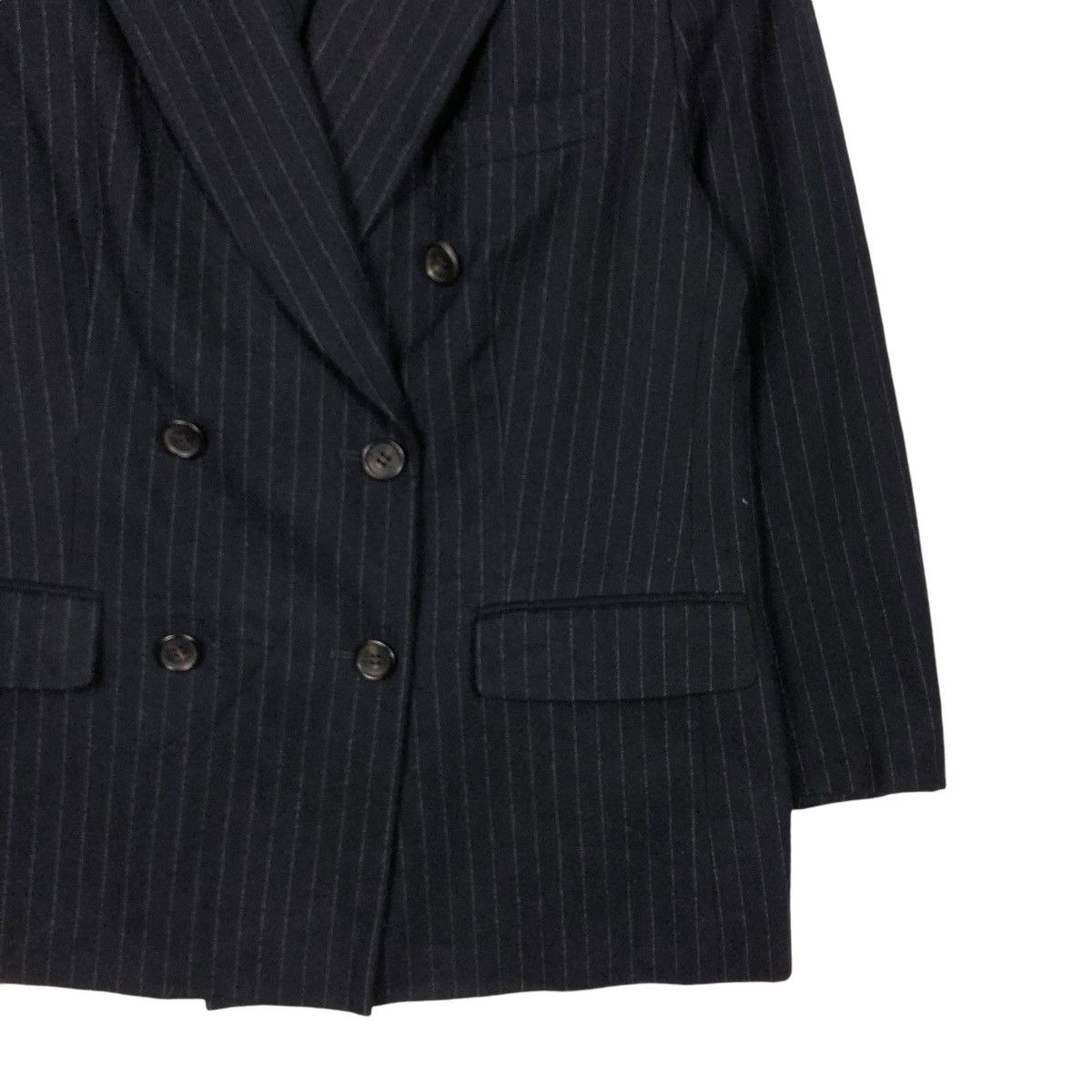 Burberry 🔥VINTAGE BURBERRYS COATS STRIPED DESIGN DOUBLE BREAST Size US M / EU 48-50 / 2 - 7 Thumbnail