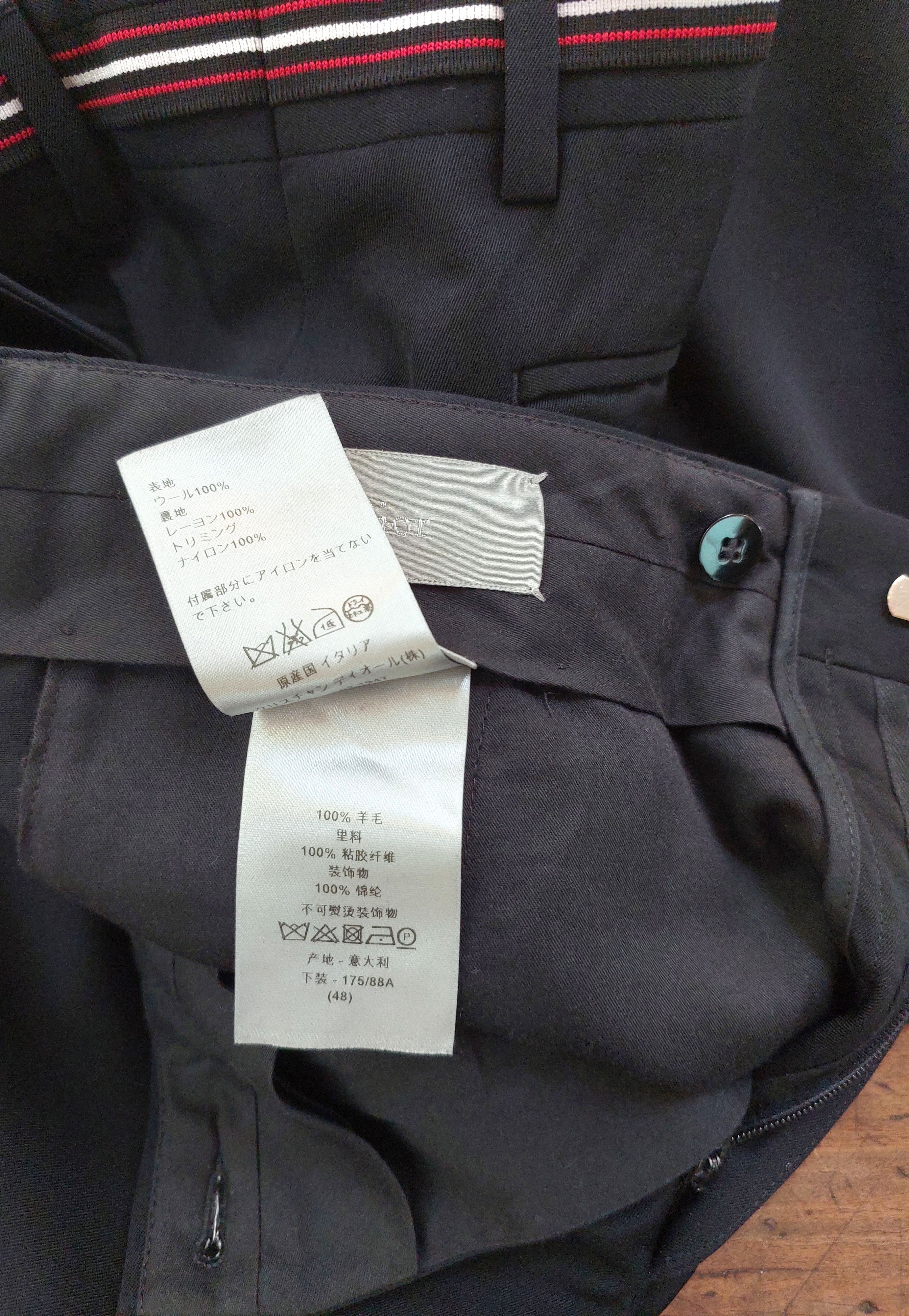 Dior Dior Homme x Kris Van Assche A/W16 Trimming Tape Belt Slacks Size US 32 / EU 48 - 12 Thumbnail