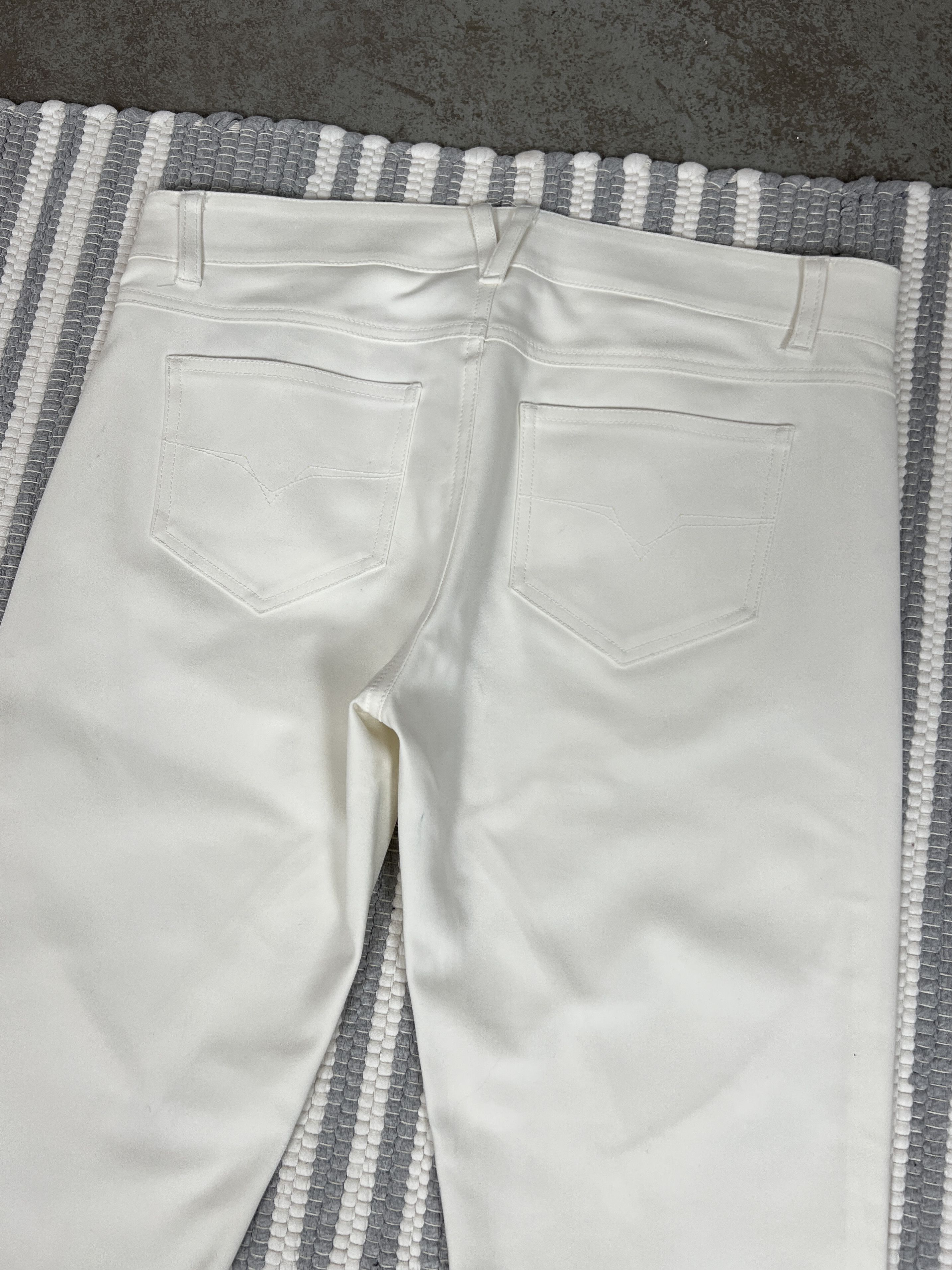 Versace Vintage Versace Jeans White Trousers Pants Size 30" / US 8 / IT 44 - 9 Thumbnail