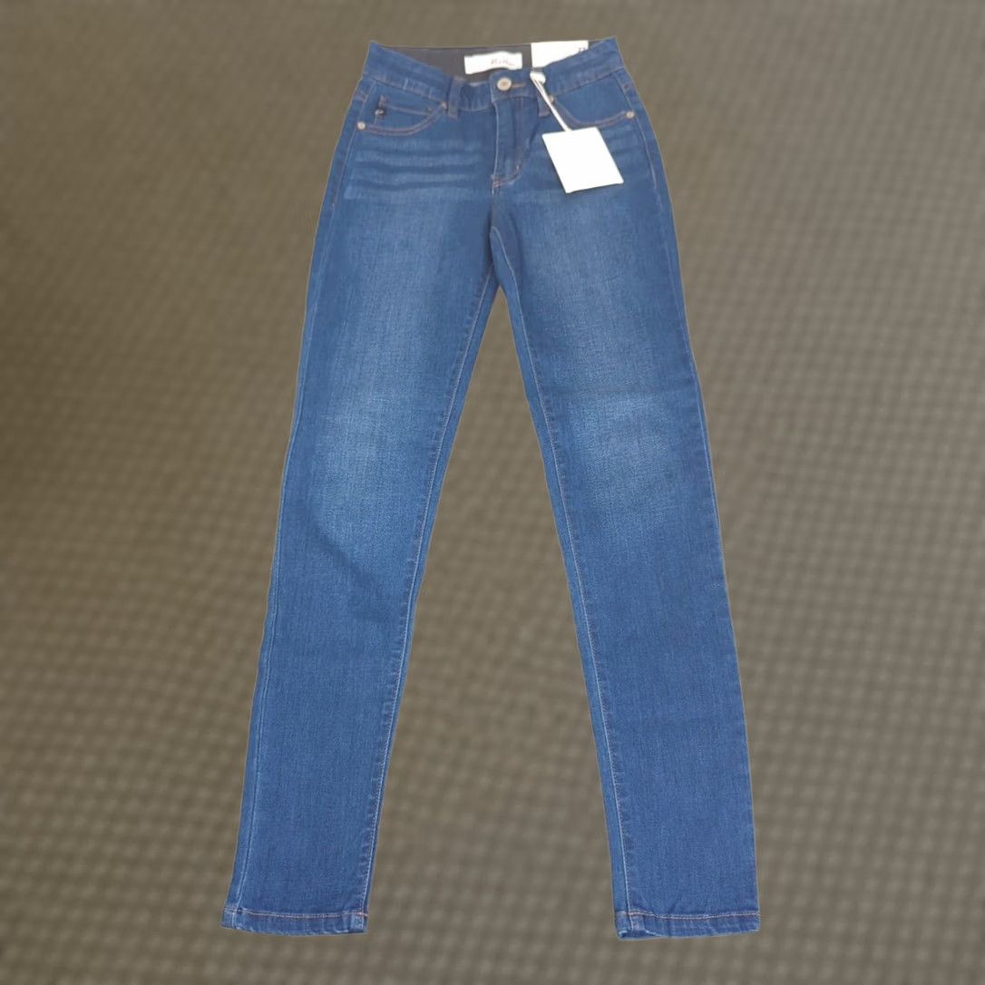 Vintage Kancan Jeans Womens 23 x26 Blue Zip Fly Stretch High Rise Ankle Skinny NEW Size 40" / US 18 - 1 Thumbnail