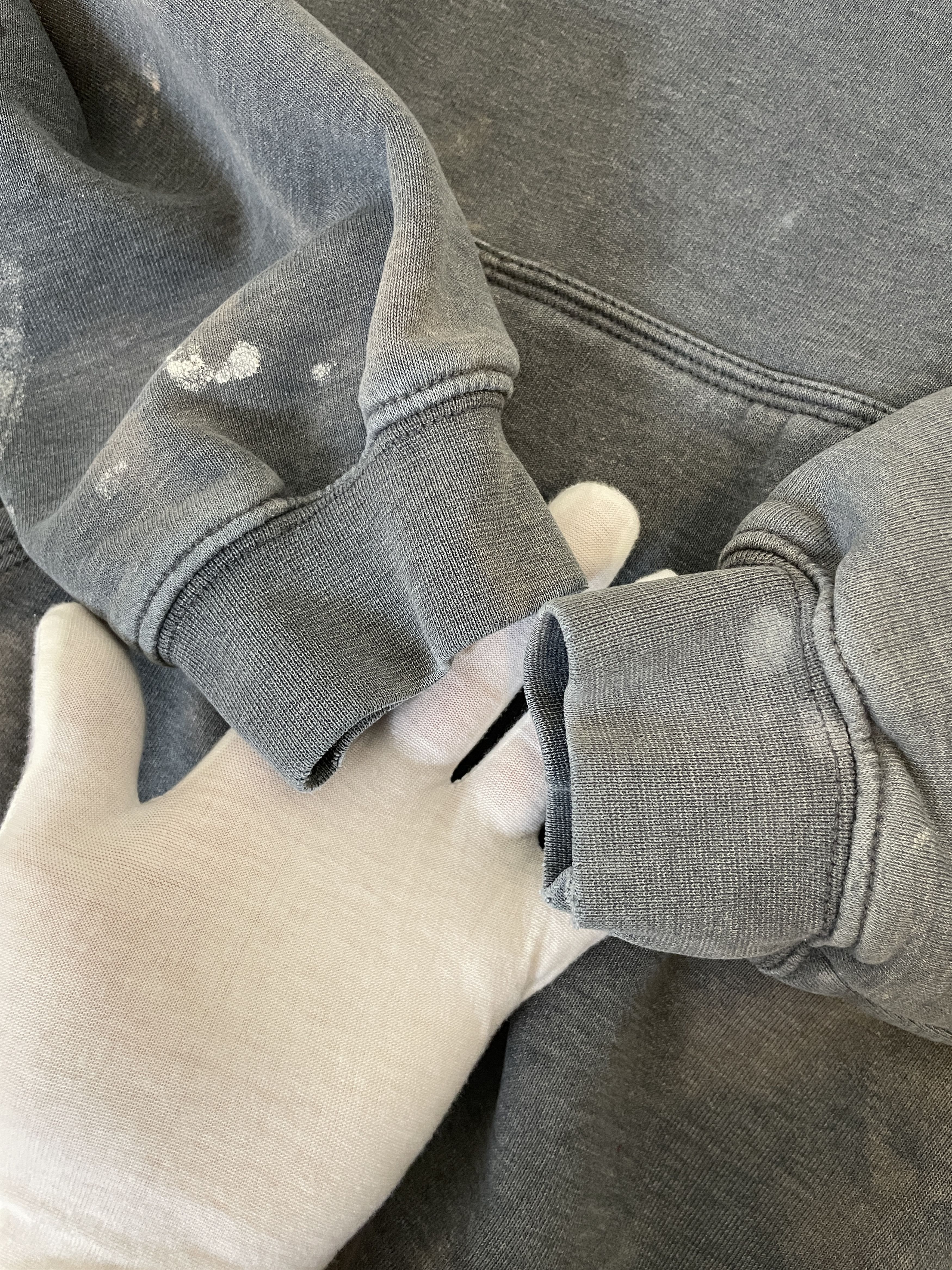 Carhartt S17 Carhartt Distressed Bleached Blank Gray Hoodie Thrashed Size US L / EU 52-54 / 3 - 5 Thumbnail