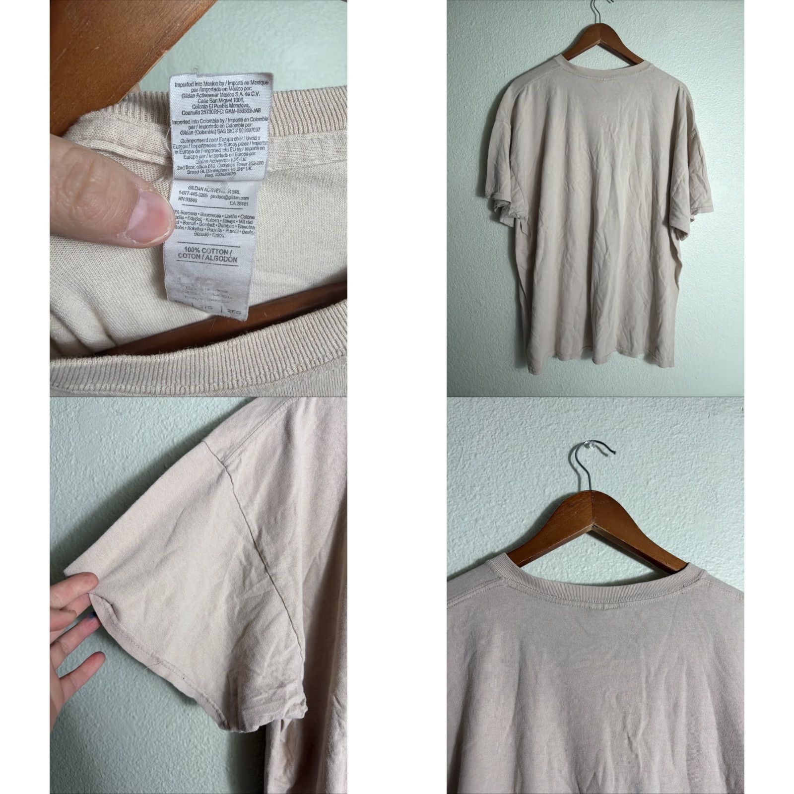 Gildan Save The Chubby Unicorns T Shirt Short Sleeve Beige Brown Mens XXL Size US XXL / EU 58 / 5 - 8 Thumbnail