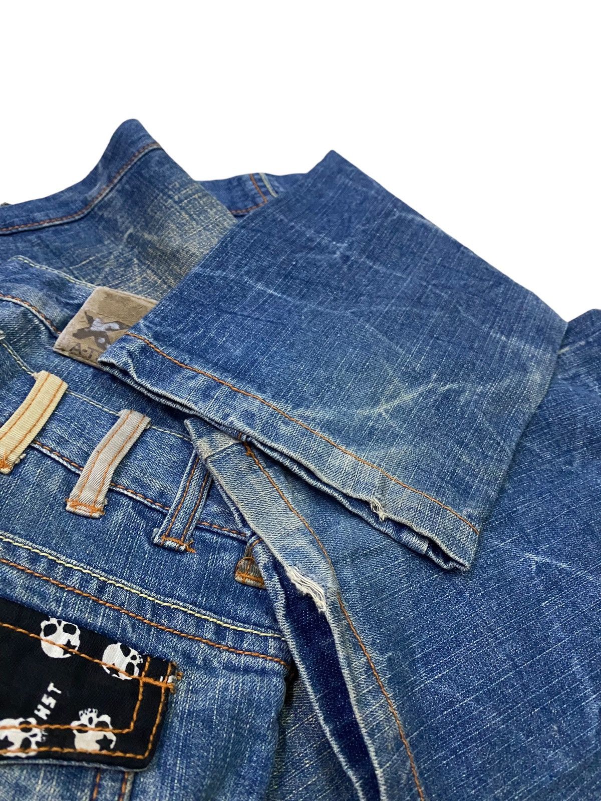 Hysteric Glamour 💥 Double Waist Ba-tsu Studio Skull Denim Size US 28 / EU 44 - 6 Thumbnail