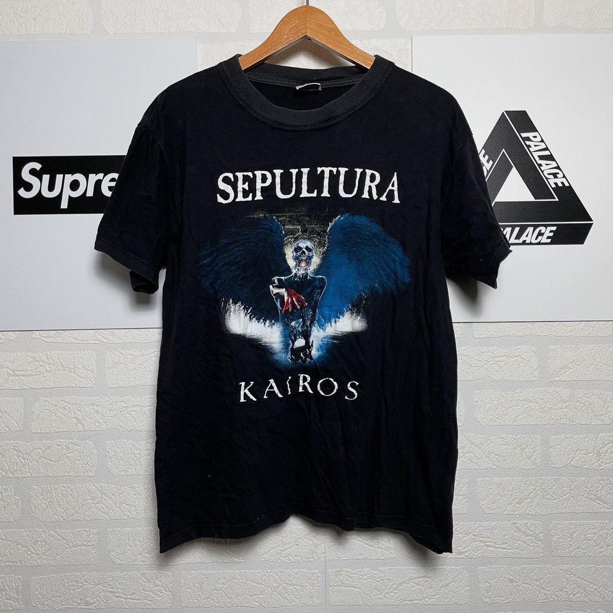 Band Tees × Vintage Vintage Sepultura Kairos Rock Band Tee 90s Rare washed black Size US L / EU 52-54 / 3 - 1 Thumbnail