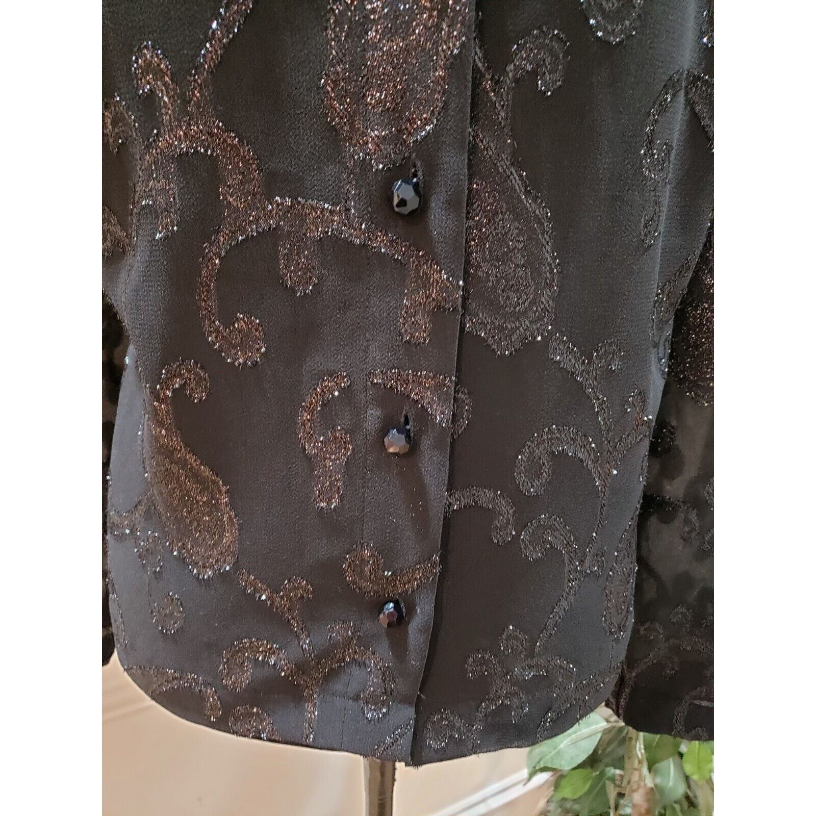 Other Women's Polyester Collared Casual Button Down Shirt Size 2X Size XXL / US 16-18 / IT 52-54 - 3 Thumbnail