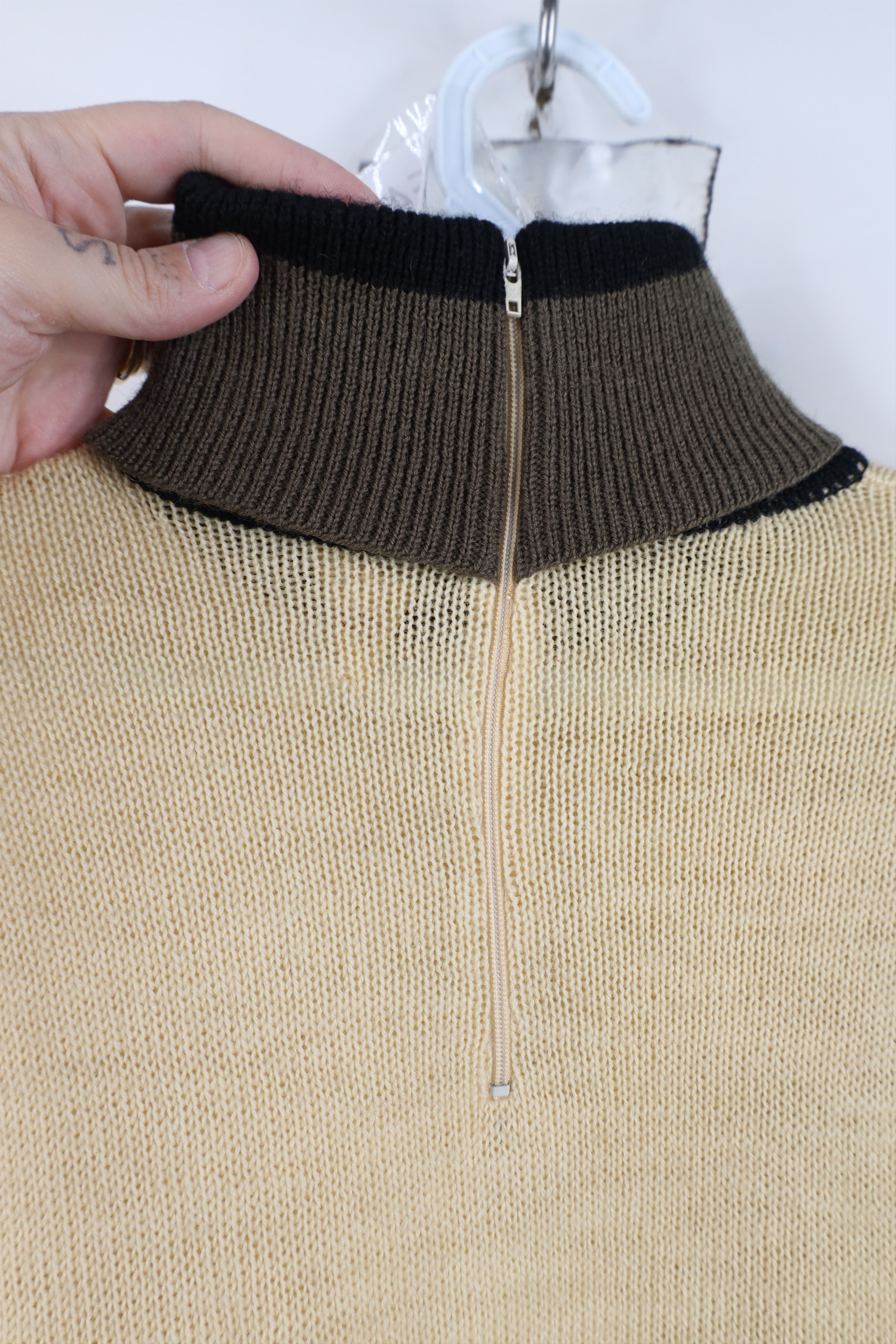 Vintage Vintage 60s 70s Mid Century Modern MCM Block Sweater USA Size M / US 6-8 / IT 42-44 - 9 Thumbnail