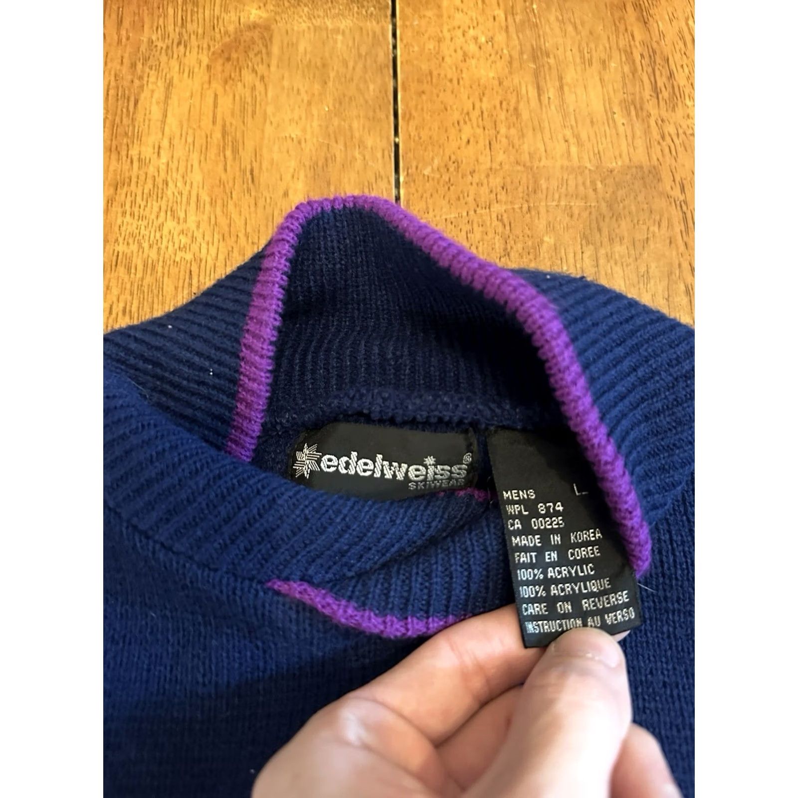 Vintage VINTAGE Edelweiss Ski Sweater L Acrylic Neon 80's Size L / US 10 / IT 46 - 4 Thumbnail