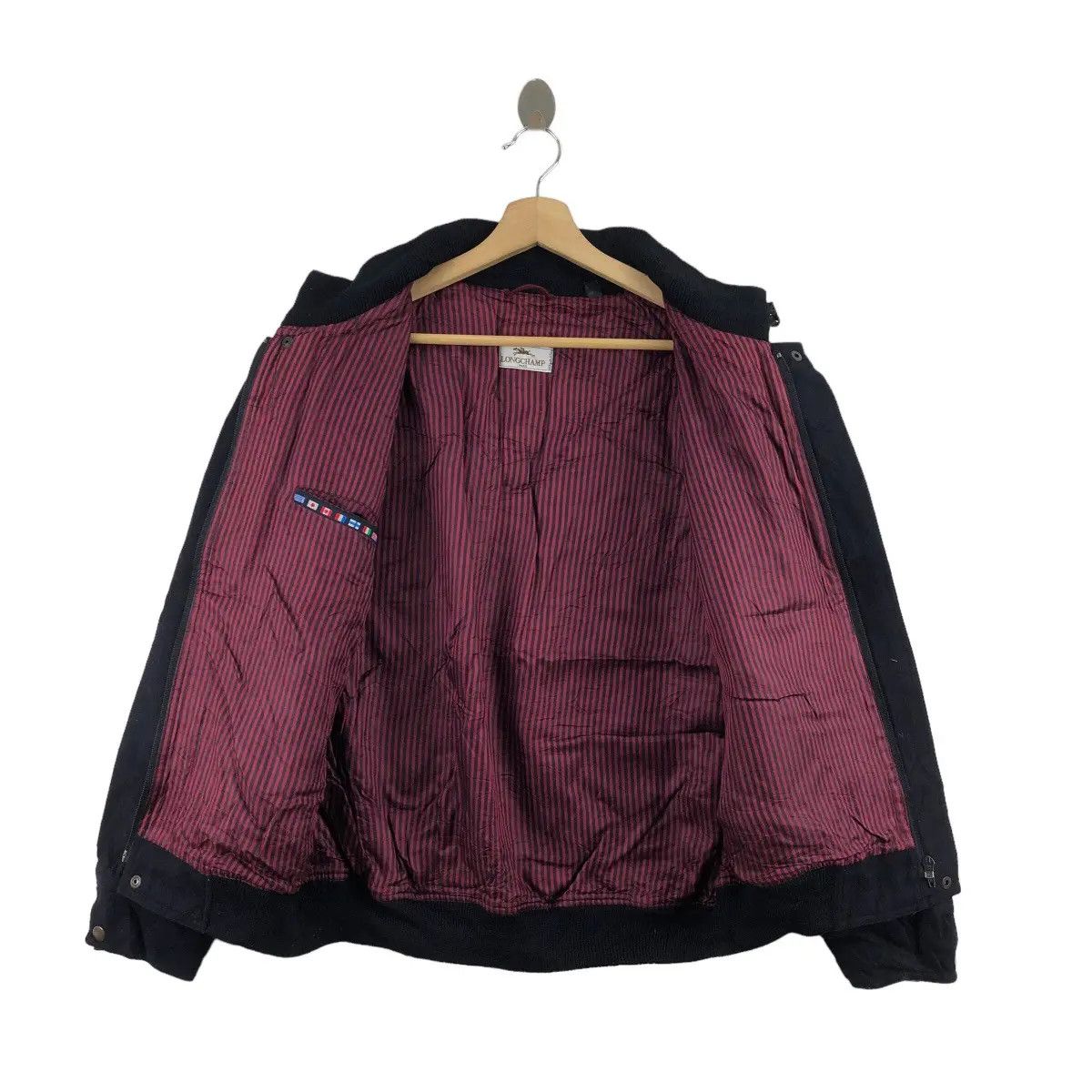 Longchamp Vintage 80’ LONGCHAMP PARIS Made In Italy Bomber Jacket Size US L / EU 52-54 / 3 - 10 Thumbnail