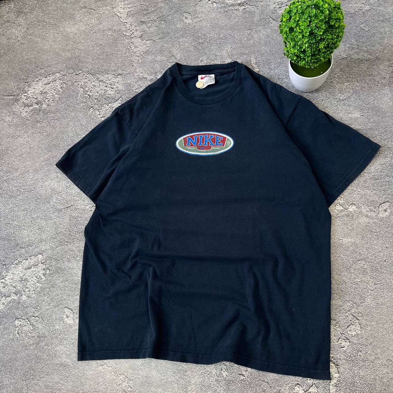 Nike Vintage 80s Nike Center Logo Boxy Fit T-Shirt,Size L, Size US L / EU 52-54 / 3 - 10 Thumbnail