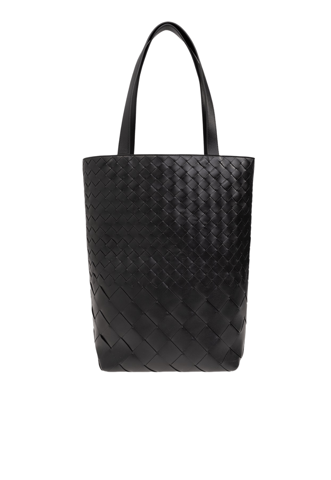 Bottega Veneta Black Intrecciato N/S Tote New