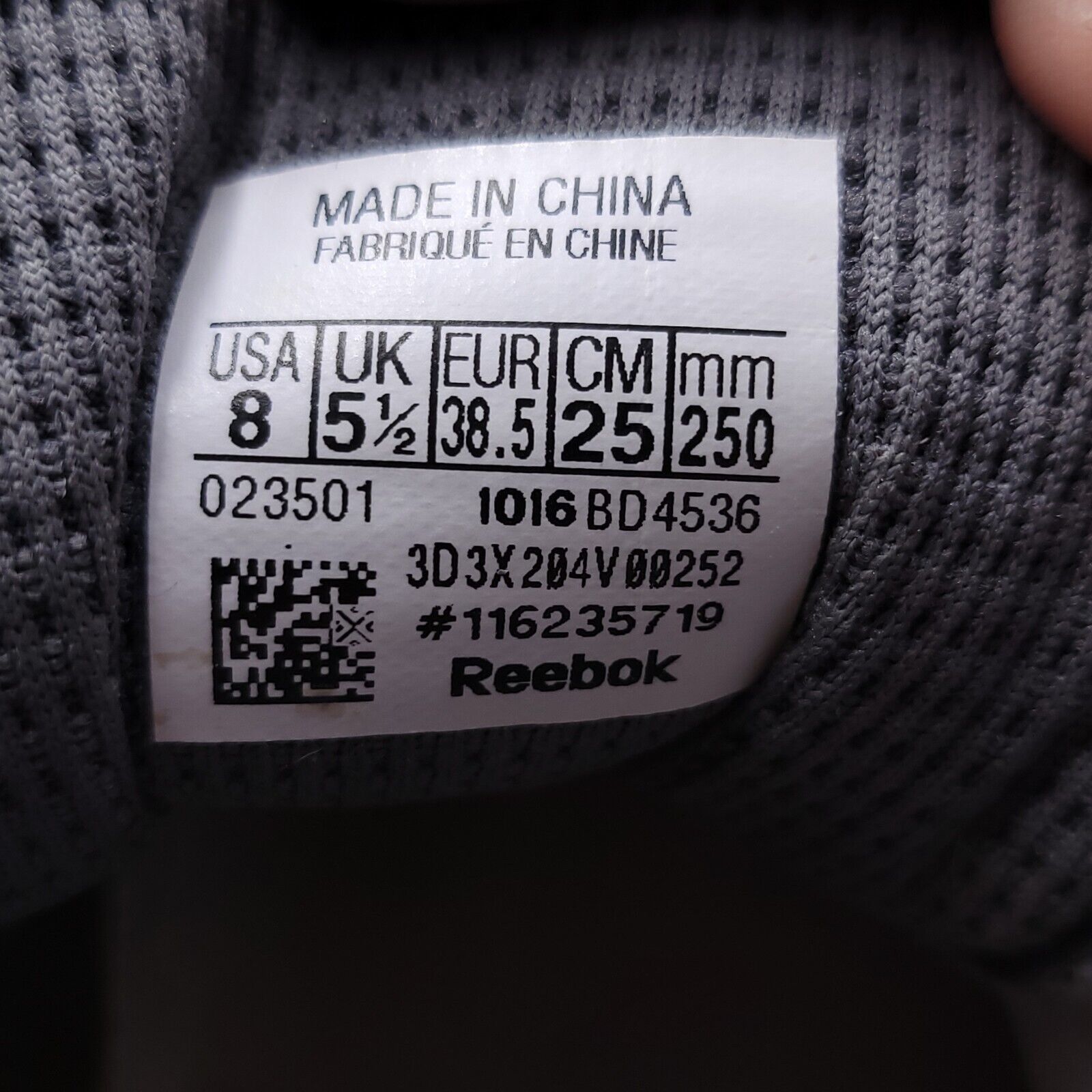 Reebok Reebok Print Smooth Runner Shoe Womens Size 8 BD4536 Gray Size US 8 / IT 38 - 9 Thumbnail