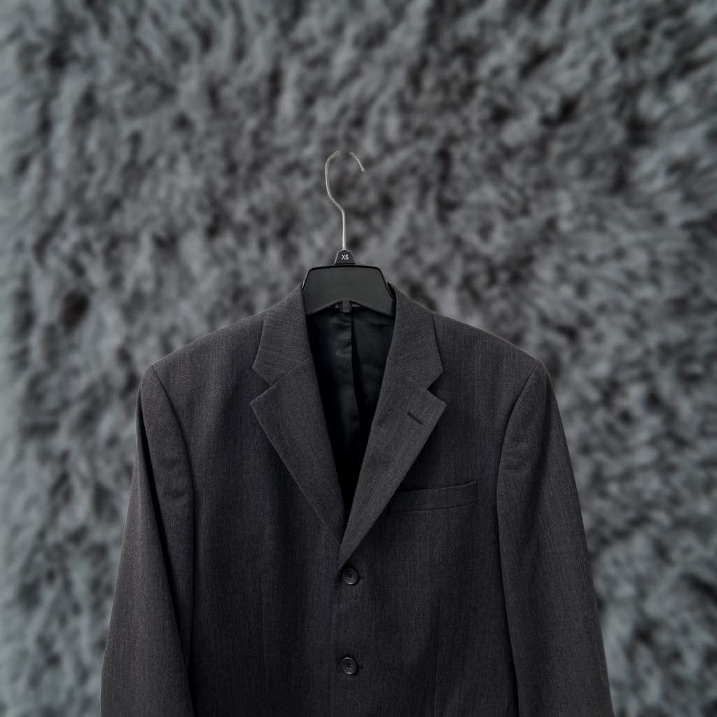 Banana Republic Banana Republic Blazer Mens 40S Gray Wool 3-Button Regular Fit Jacket/Coat Short Length Size 40R - 1 Thumbnail