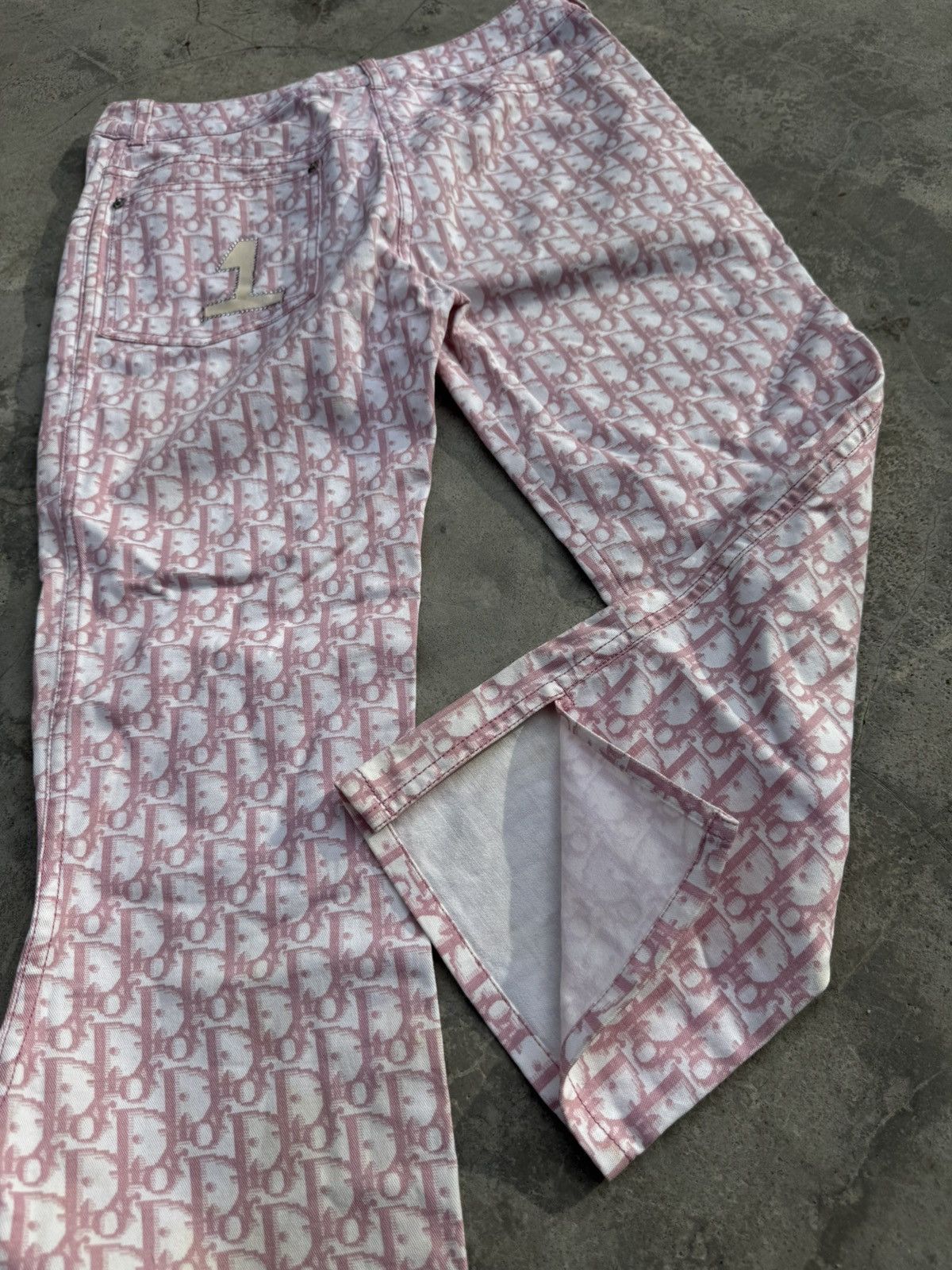 Christian Dior Monsieur Vintage Christian Dior John Galliano Monogram Pants Size 26" / US 2 / IT 38 - 9 Thumbnail