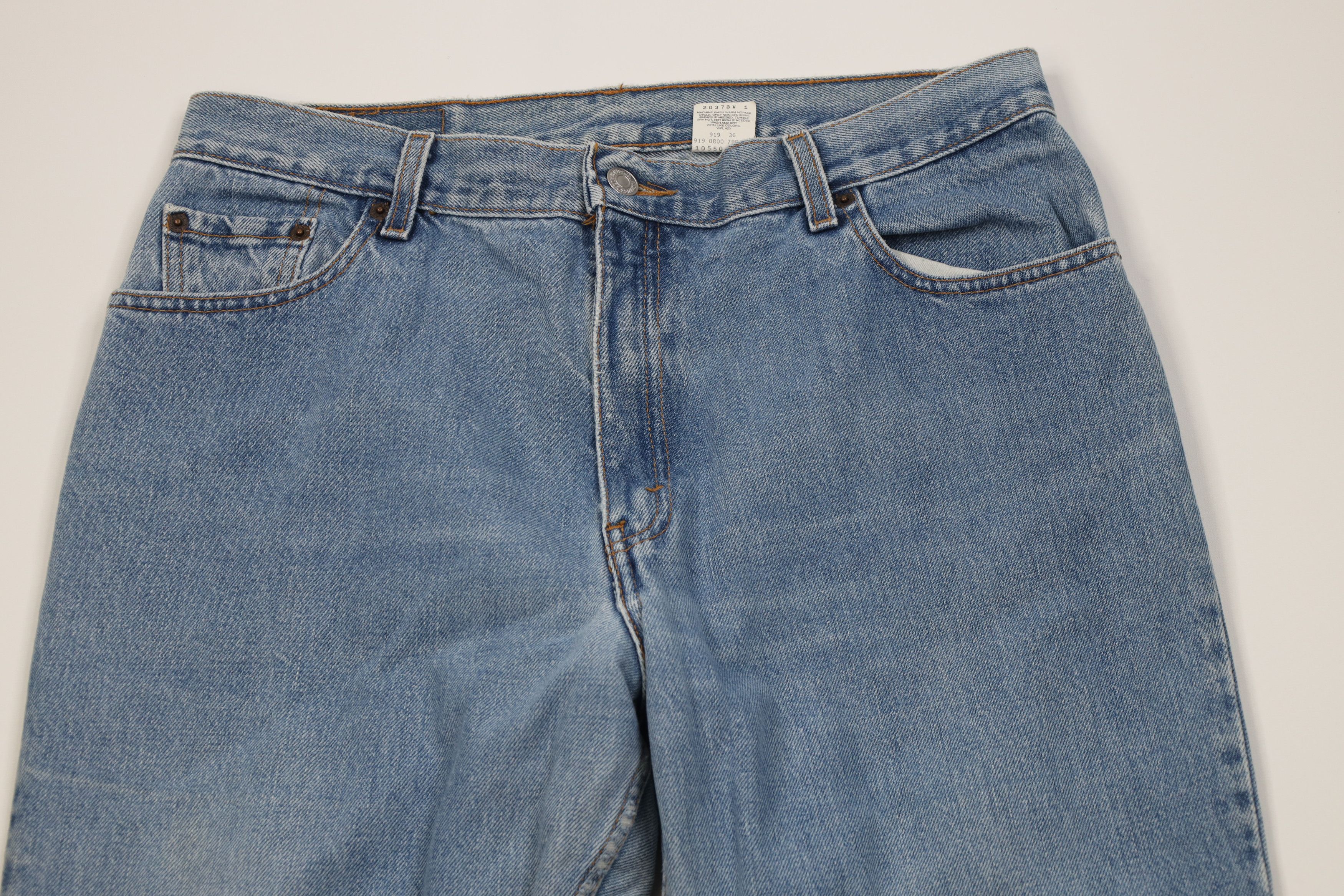 Levi's Vintage Y2K 2000 Levis 550 Juniors Long Tapered Leg Jeans Size 36" / US 14 / IT 50 - 2 Thumbnail