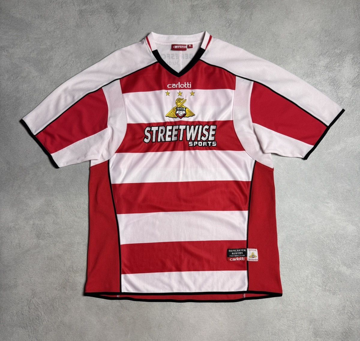 Vintage Doncaster Rovers 2005 2006 Home Shirt Soccer Jersey Carlotti Size US XL / EU 56 / 4 - 1 Thumbnail