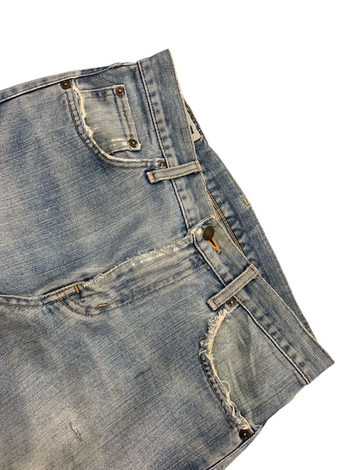 Edwin Edwin Distressed Reconstructed Sashiko Denim Pants (AC15) Size US 30 / EU 46 - 9 Thumbnail