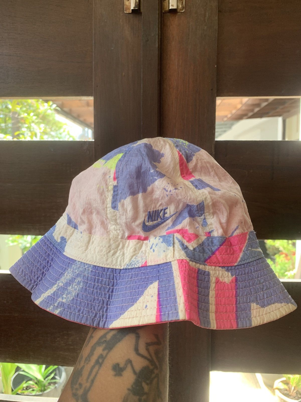 Comme des Garcons Baroque Pattern Print Bucket Unisex Hat Comme des Garcons SHIRT Comme Des Garçons Shirt baroque  main image 3