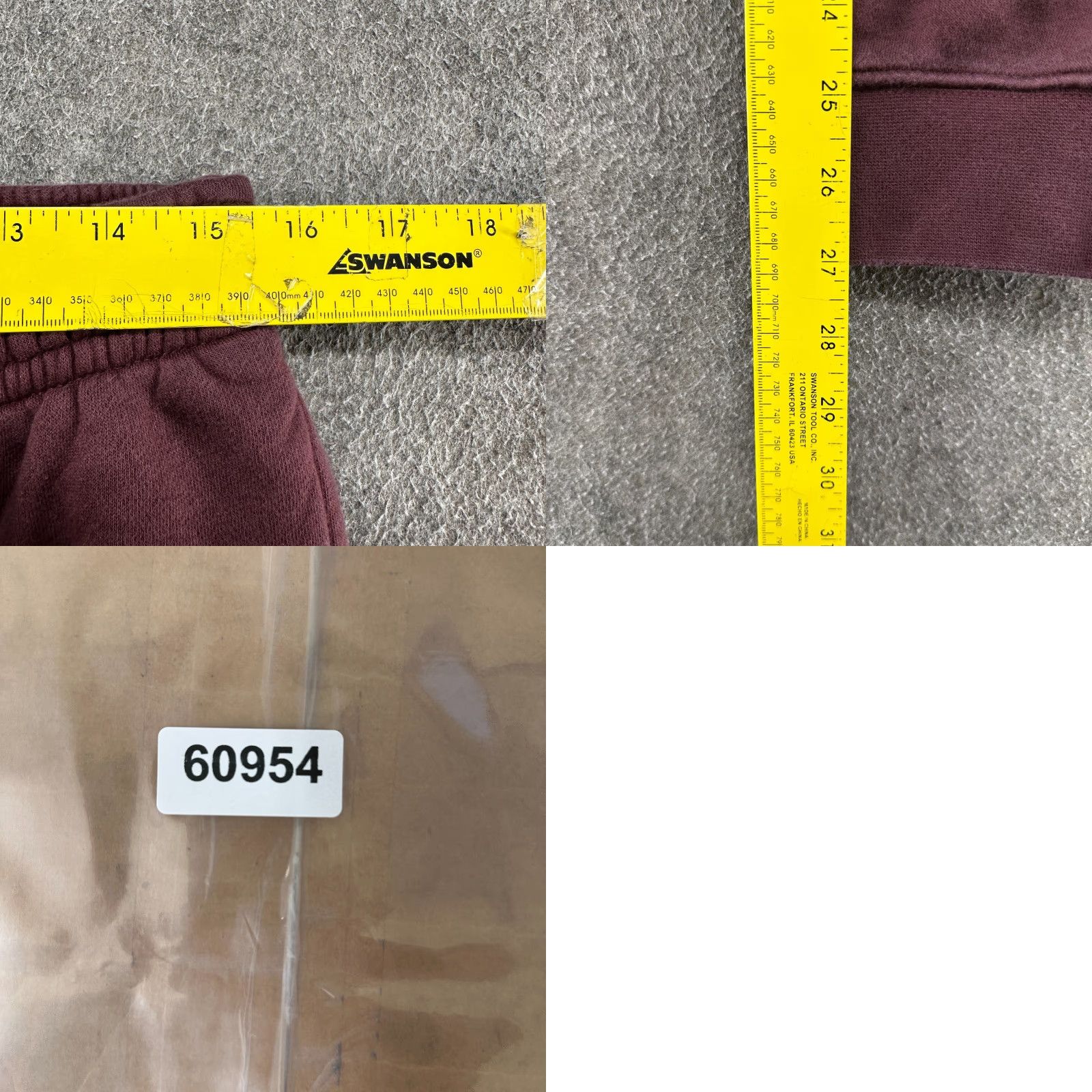 Nike Nike Pants Mens L Red Maroon Jogger Fleece Solid Cotton Polyester Swoosh Drawstring Size US 33 - 8 Thumbnail