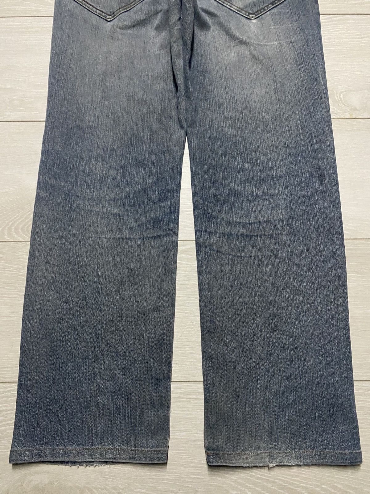 Japanese Brand Vintage Japanese Brand Blue Faded Wash Distressed Loose Jean Size US 32 / EU 48 - 6 Thumbnail