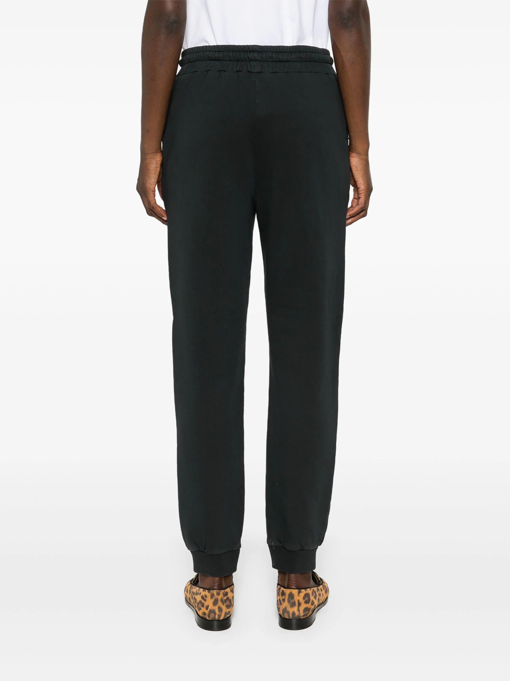 Pinko o1s22i1n0824 Love Birds Embroidered Joggers in Black Size 27" / US 4 / IT 40 - 4 Thumbnail