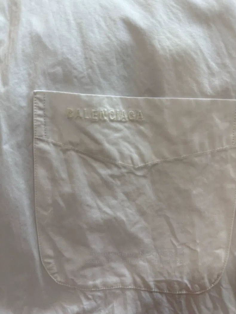 Balenciaga Balenciaga Cold White Oversized White Shirt Size XXS / US 00 / IT 34 - 5 Thumbnail