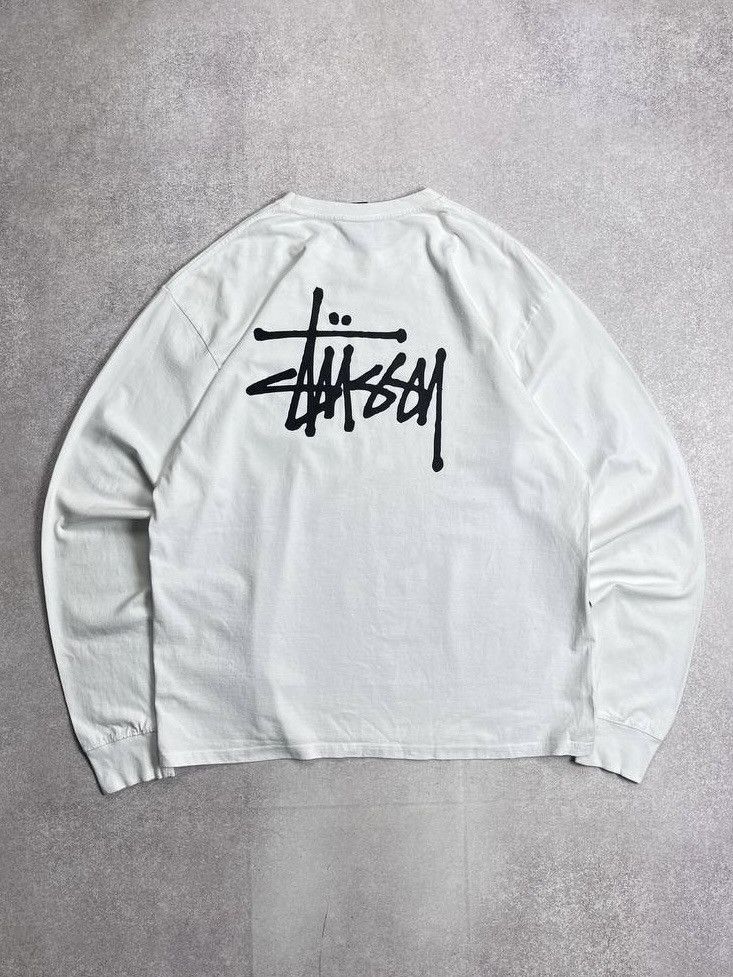 Stussy Vintage Stussy Big Logo Boxy Longsleeve Shirt XL Size US XL / EU 56 / 4 - 1 Thumbnail