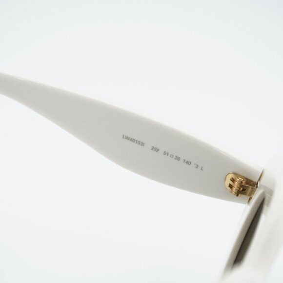 Loewe Loewe LW40153I 25E Sunglasses Ivory Cat Eye Frame, Brown Size ONE SIZE - 6 Thumbnail
