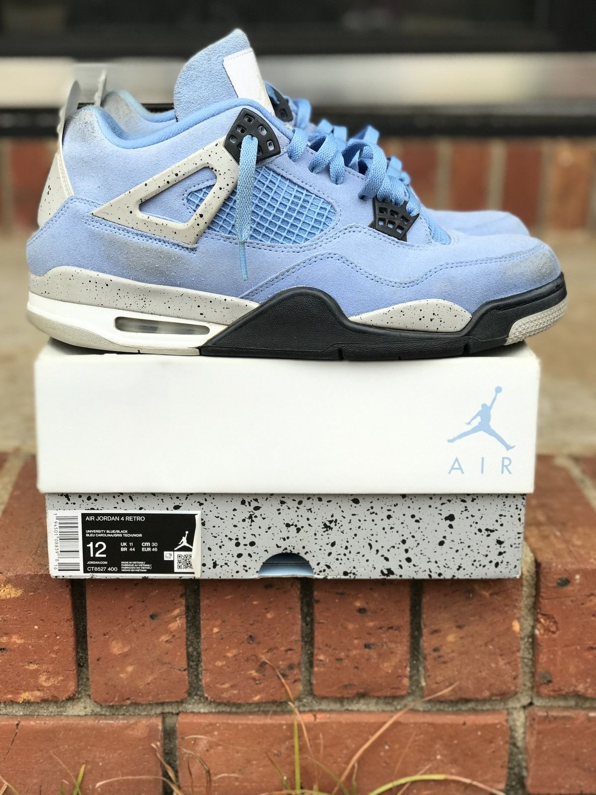 Jordan Brand Air Jordan Retro 4 University Blue Size 12 Grailed