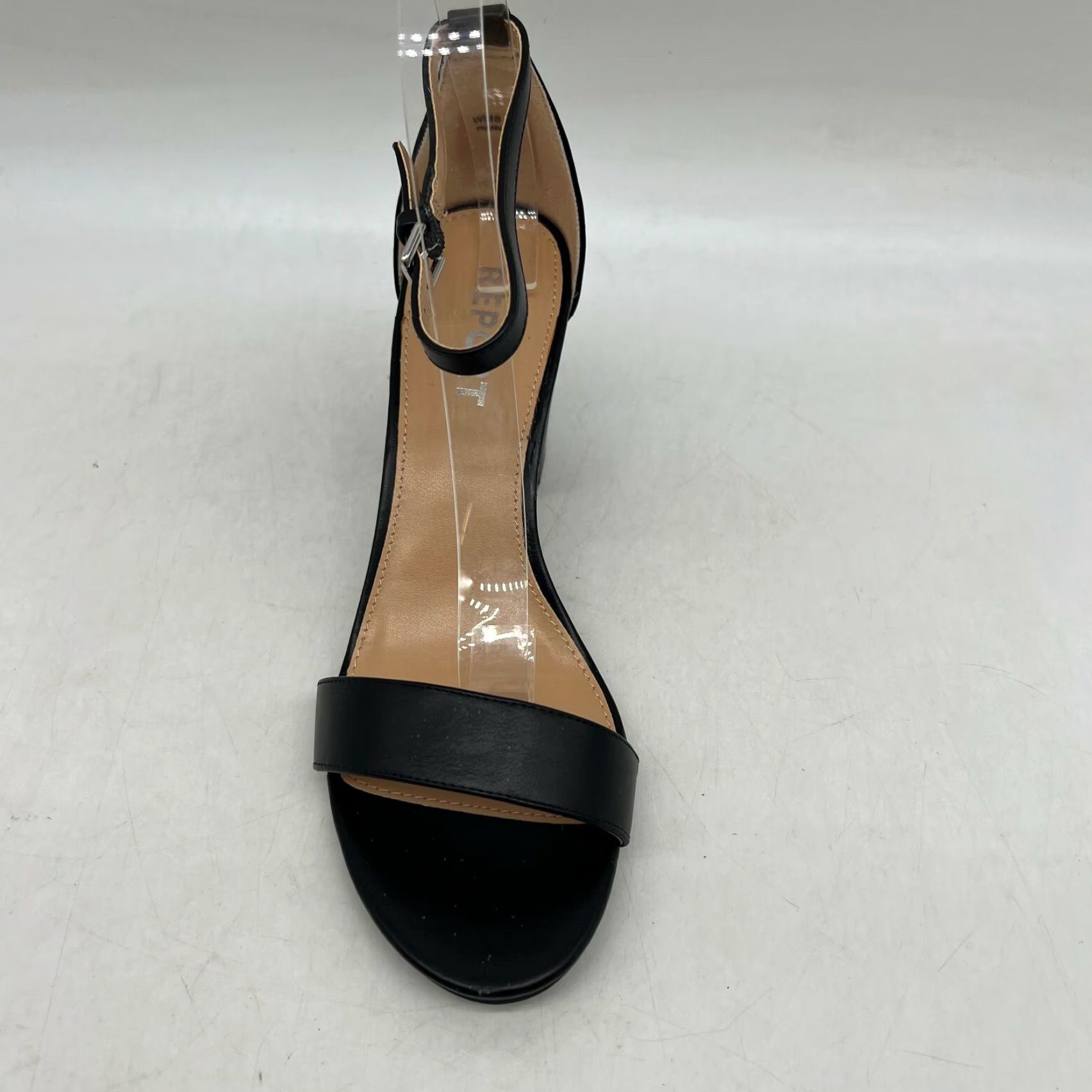 Vintage Report Pamela Womens Sandal Open Toe Black Ankle Strap Heel 3" Size 9 Shoes Size US 9 / IT 39 - 2 Thumbnail