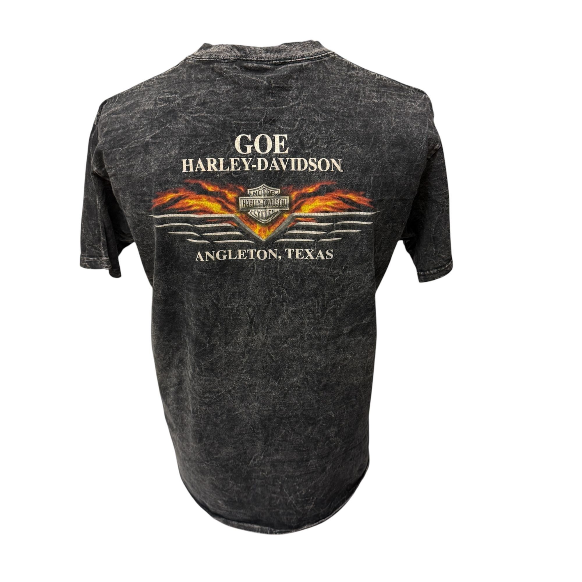 Harley Davidson Harley Davidson STONE WASH Motorcycle GOE Angleton Texas Tee Size US M / EU 48-50 / 2 - 4 Thumbnail