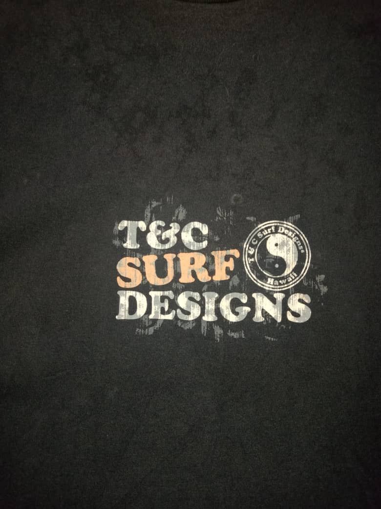 Vintage single stich nice faded T&C Surf Designs Surfwear Big Logo Size US L / EU 52-54 / 3 - 8 Thumbnail