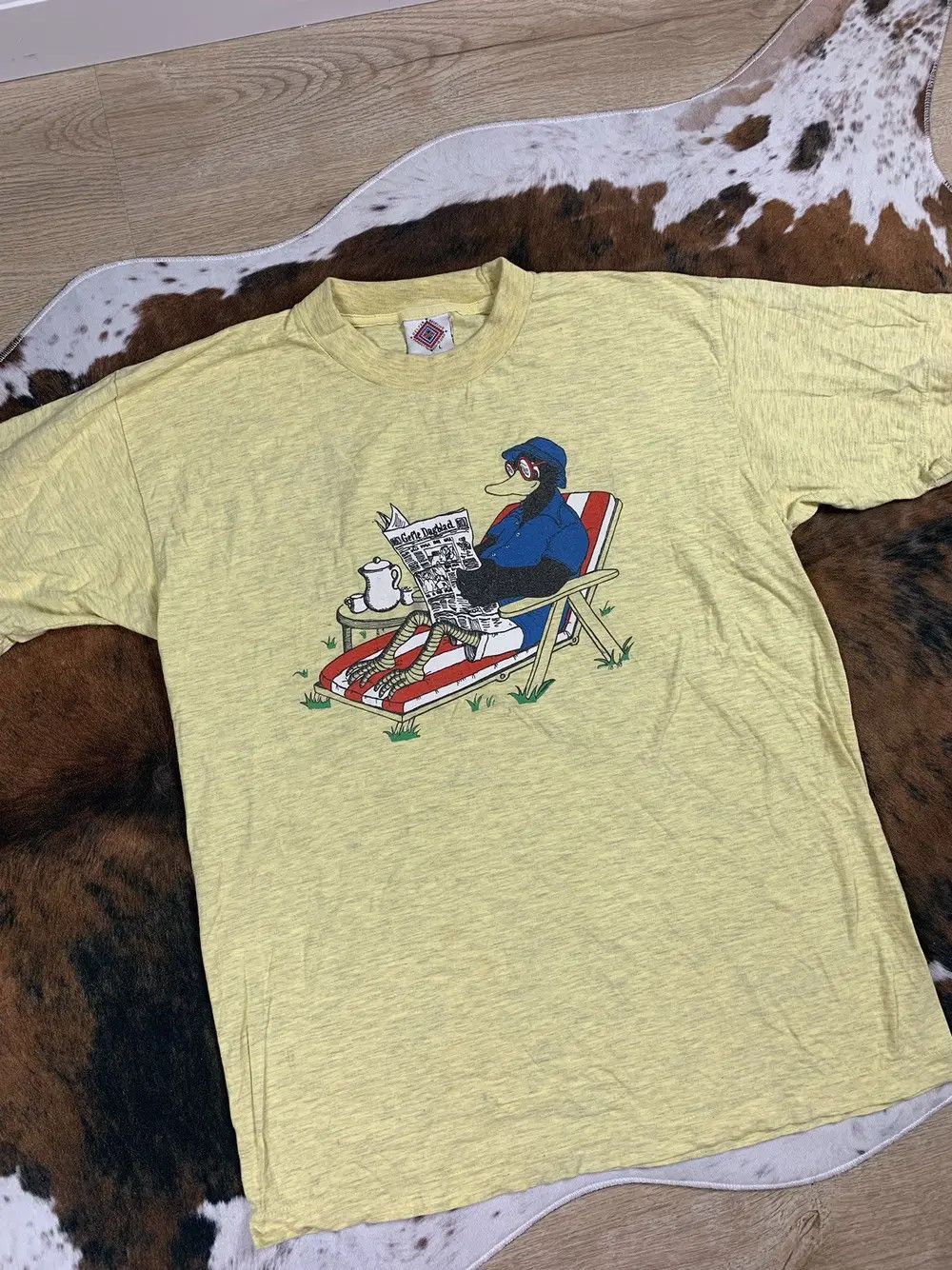 Other Vintage 1994 Crazy Funny Tshirt Tee 90s Duck Single Stitch Size US L / EU 52-54 / 3 - 2 Thumbnail